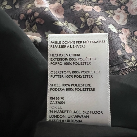 Pins and Needles floral Button Down Dress Size 4 Open Peekaboo Waist Detail A9 - Picture 10 of 11